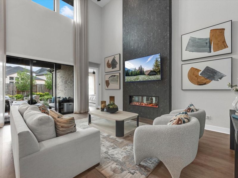 Furnished interior view inside a new home in Tompkins Reserve, Katy (Image 18).