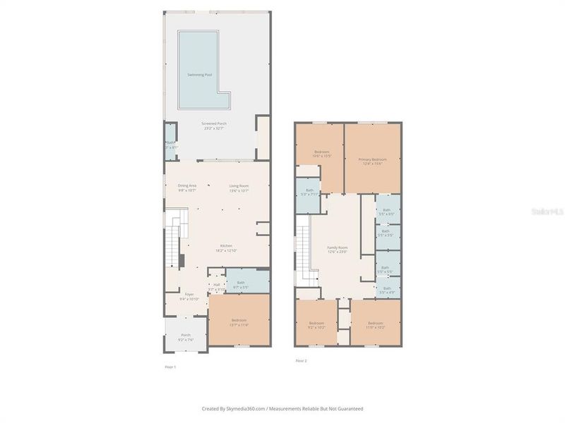 2D floor plan layout of this home in , Clermont, FL (Image 7).