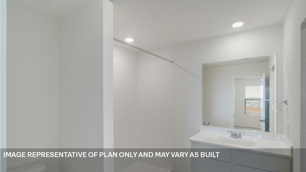 Representative interior finishes for a home built from the The Estero by D.R. Horton in Marigold, Kyle (Image 7).