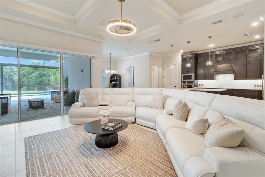 Furnished interior view inside a new home in , Orlando (Image 9).