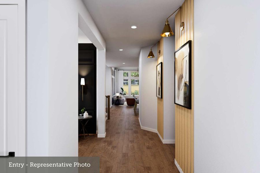 Furnished interior view inside a new home in Ridgeline, McKinney (Image 5).
