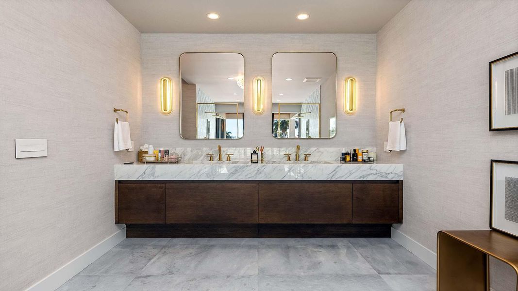 Furnished interior view inside a new home in , Boca Raton (Image 12).