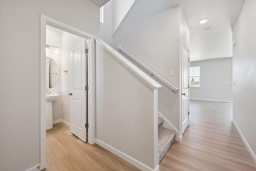 A room with white walls. A room with white walls.