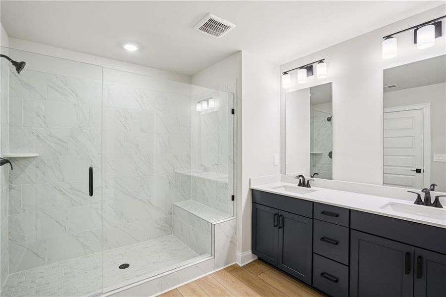 Furnished interior view inside a new home in Hemingway - Highland Series, Cumming (Image 17).