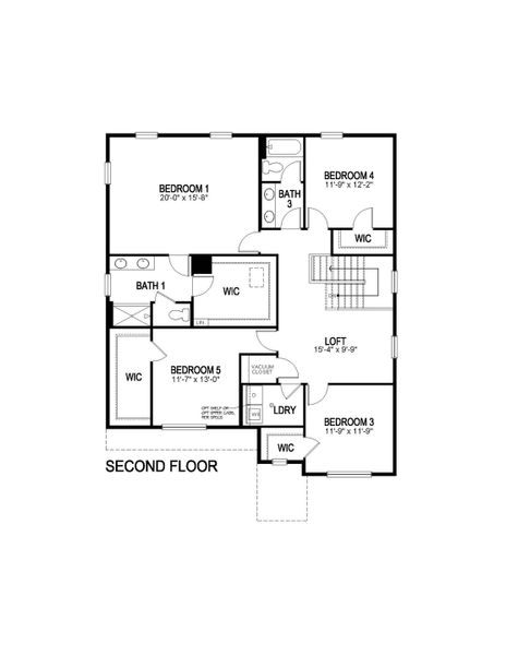 2D floor plan layout of this home in Brighton Crossing, Brighton, CO (Image 4).