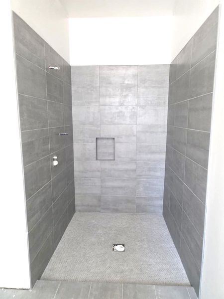 Primary walk-in shower Primary walk-in shower