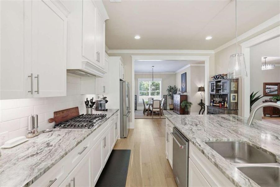 Furnished interior view inside a new home in , Clarkesville (Image 5).