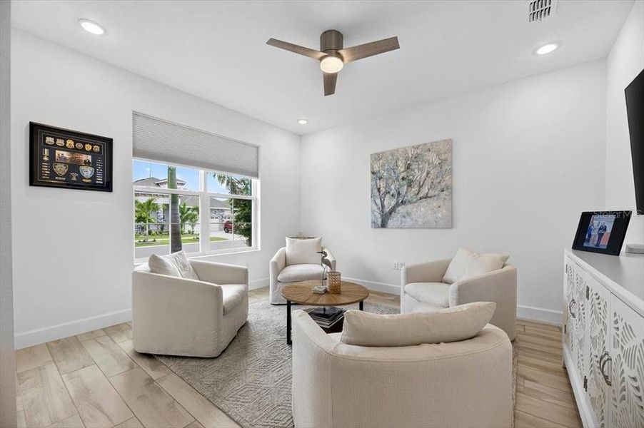 Furnished interior view inside a new home in Marisol Pointe at MiraBay Florida Series, Apollo Beach (Image 15).