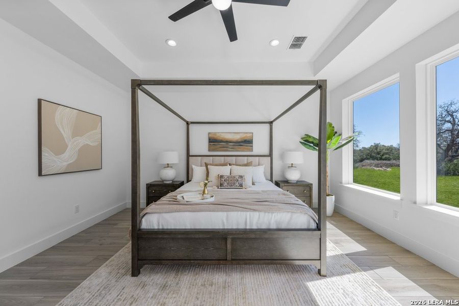 Furnished interior view inside a new home in , Bulverde (Image 34).