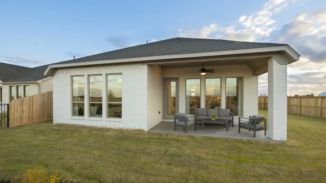 Exterior details and patio area of a home in Escondido, Magnolia (Image 22).