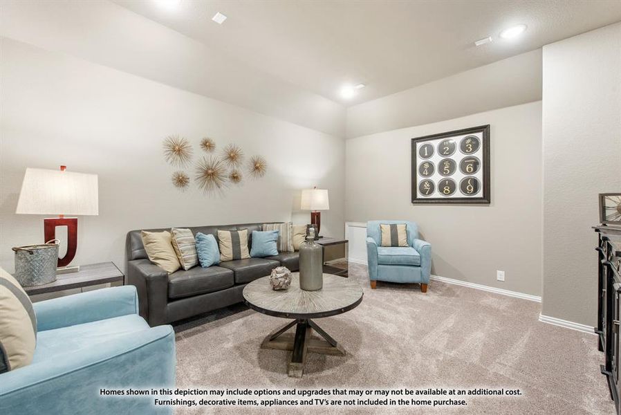 Furnished interior view inside a new home in Silo Mills, Joshua (Image 33). Furnished interior view inside a new home in Silo Mills, Joshua (Image 33).