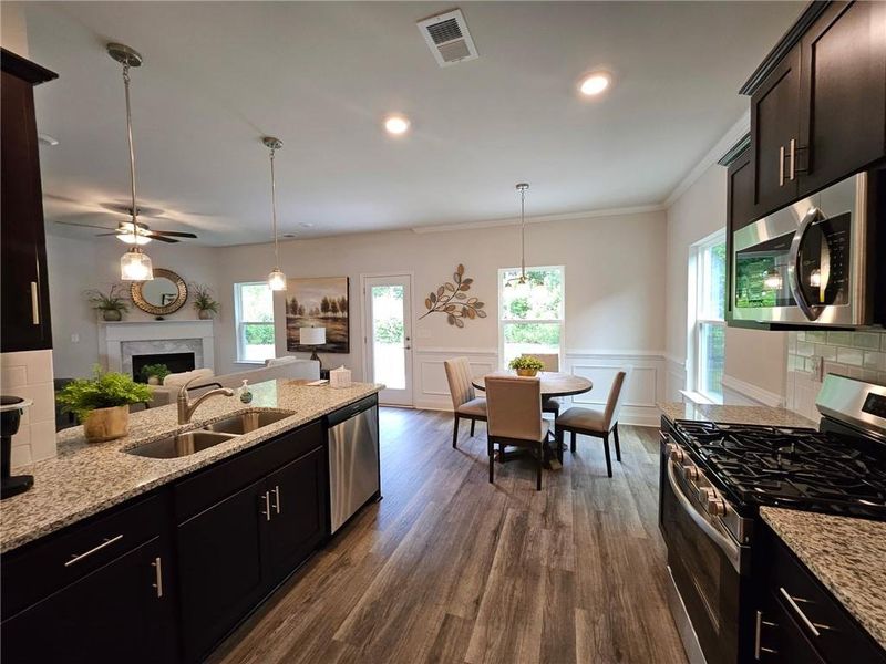 Furnished interior view inside a new home in Windmill Park, Carrollton (Image 9).