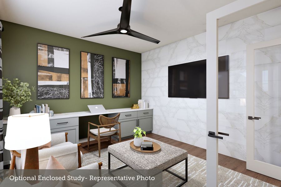 Furnished interior view inside a new home in Creekshaw – Classic, Royse City (Image 6).
