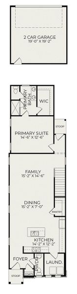 2D floor plan layout for the Onyx A by Homes by Dickerson in Chatham Park, Pittsboro, NC (Image 3). 2D floor plan layout for the Onyx A by Homes by Dickerson in Chatham Park, Pittsboro, NC (Image 3).