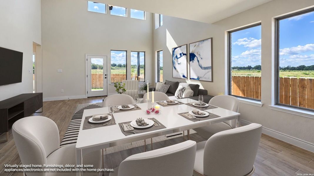 Furnished interior view inside a new home in Legacy at Lake Dunlap, New Braunfels (Image 15).