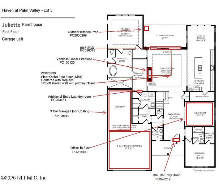 2D floor plan layout of this home in , Ponte Vedra Beach, FL (Image 2). 2D floor plan layout of this home in , Ponte Vedra Beach, FL (Image 2).