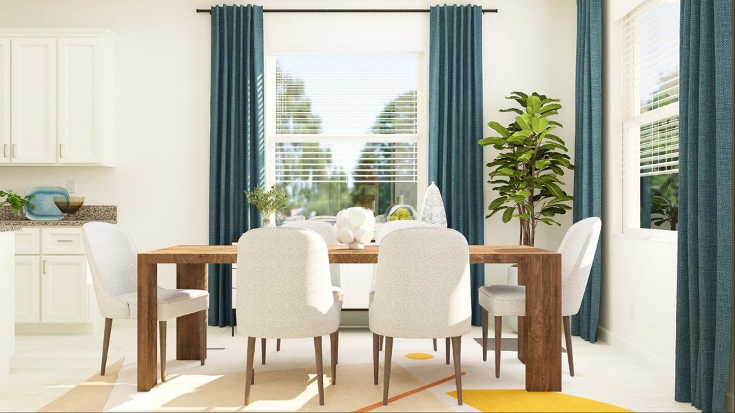 Sunburst dining room