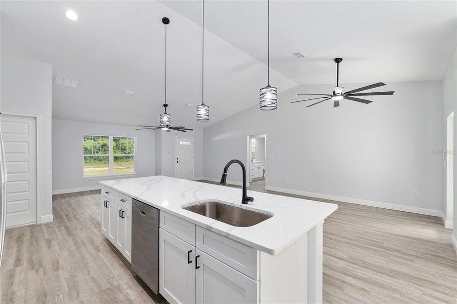 Furnished interior view inside a new home in , Dunnellon (Image 5).