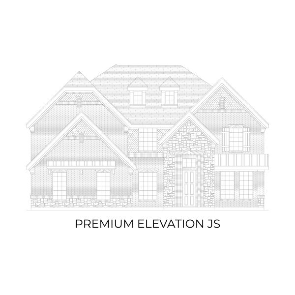 Representative rendering of the exterior for the Stonebriar 2FSW (w/Media) by First Texas Homes (Image 15).