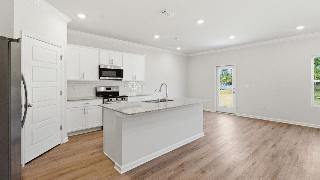 Furnished interior view inside a new home in Misting Springs, Crawfordville (Image 8).