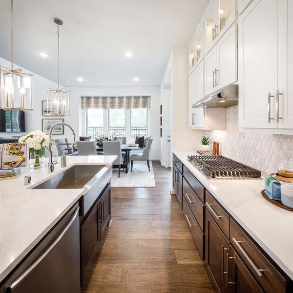 Furnished interior view inside a new home in Woodforest Townhomes, Montgomery (Image 9).