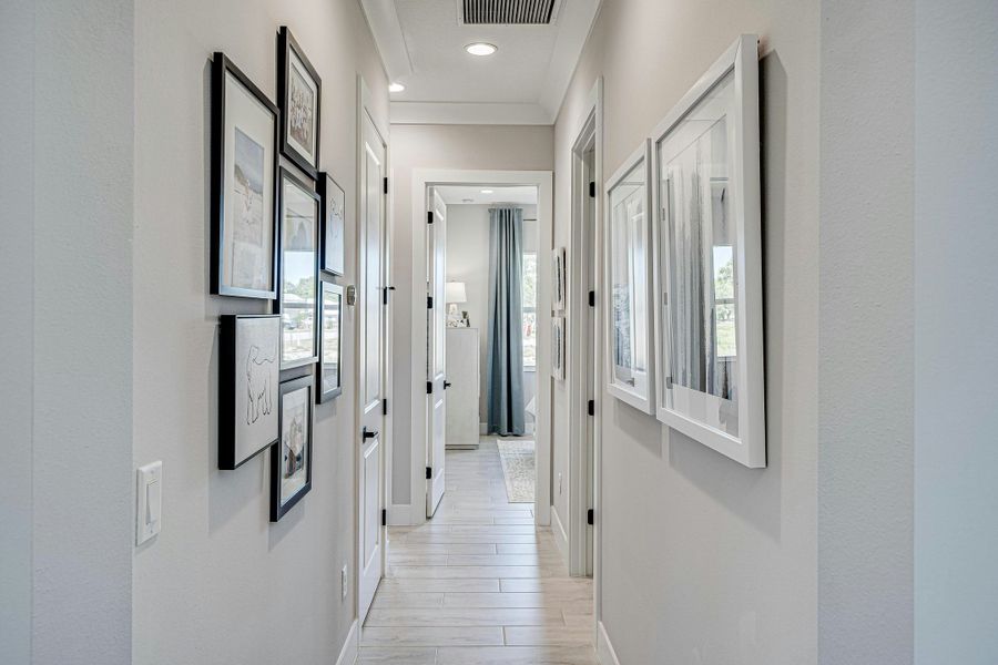 Furnished interior view inside a new home in Lucaya Pointe, Vero Beach (Image 20).