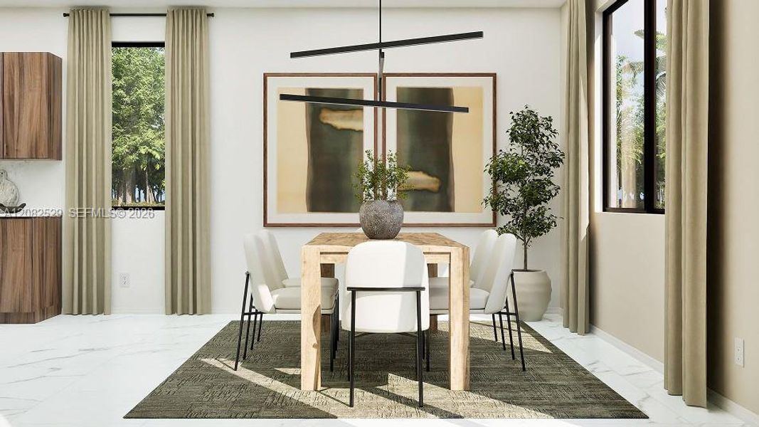Furnished interior view inside a new home in Solterra, Sunrise (Image 10).
