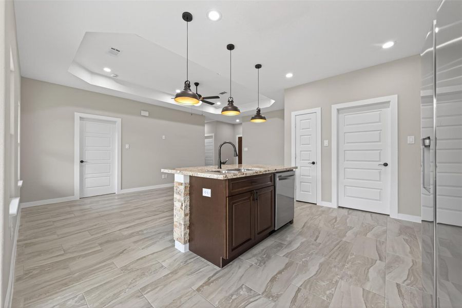 Furnished interior view inside a new home in , Cleveland (Image 5).