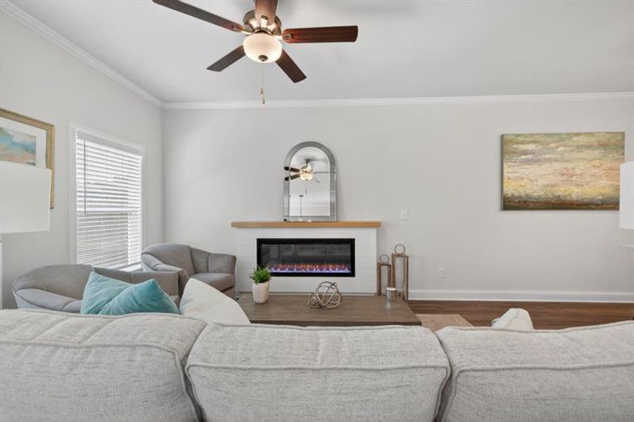 Furnished interior view inside a new home in Medlock Park, Austell (Image 38).