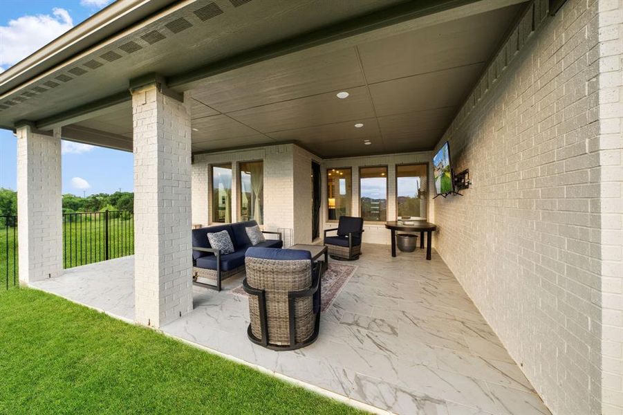 Exterior details and patio area of a home in , McKinney (Image 26). Exterior details and patio area of a home in , McKinney (Image 26).