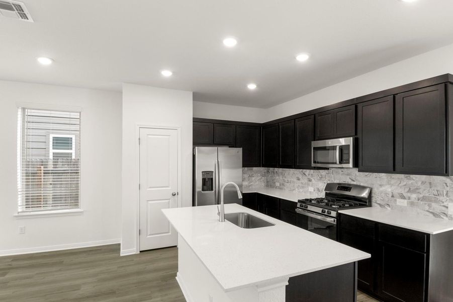 Furnished interior view inside a new home in Blanco Vista, San Marcos (Image 5).