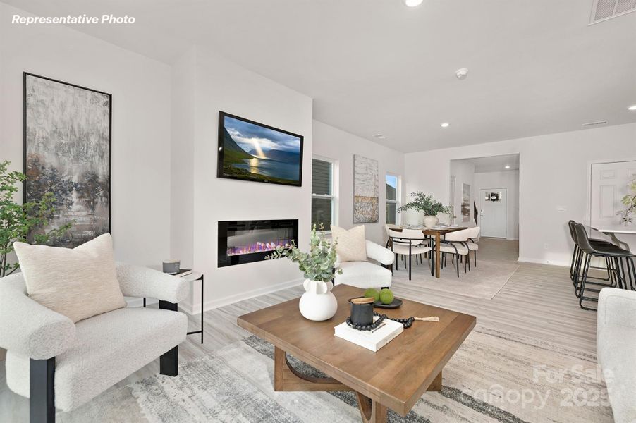 Furnished interior view inside a new home in Secrest Commons, Monroe (Image 13).