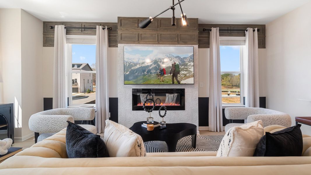 Furnished interior view inside a new home in Daybreak, Newnan (Image 21).