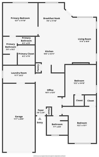 2D floor plan layout of this home in , Granbury, TX (Image 5).