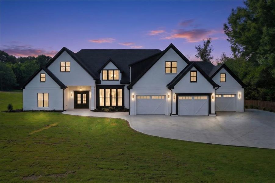 Front exterior of a new home in , Monroe, GA, highlighting curb appeal (Image 30).