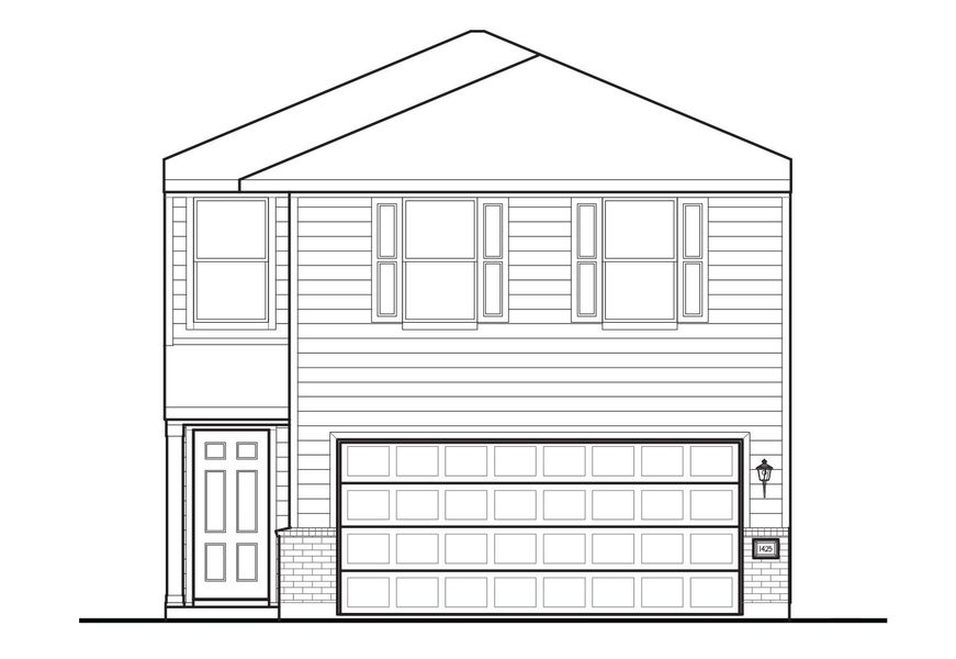 Remington Elevation A - Alt Roof Elevation