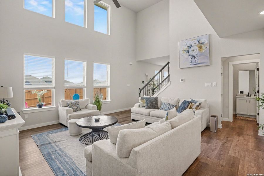 Furnished interior view inside a new home in , San Antonio (Image 5). Furnished interior view inside a new home in , San Antonio (Image 5).