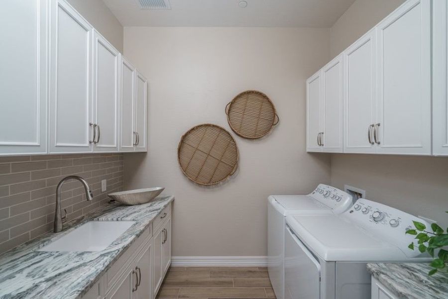 Furnished interior view inside a new home in The Ridge at Sienna Hills, Buckeye (Image 31).