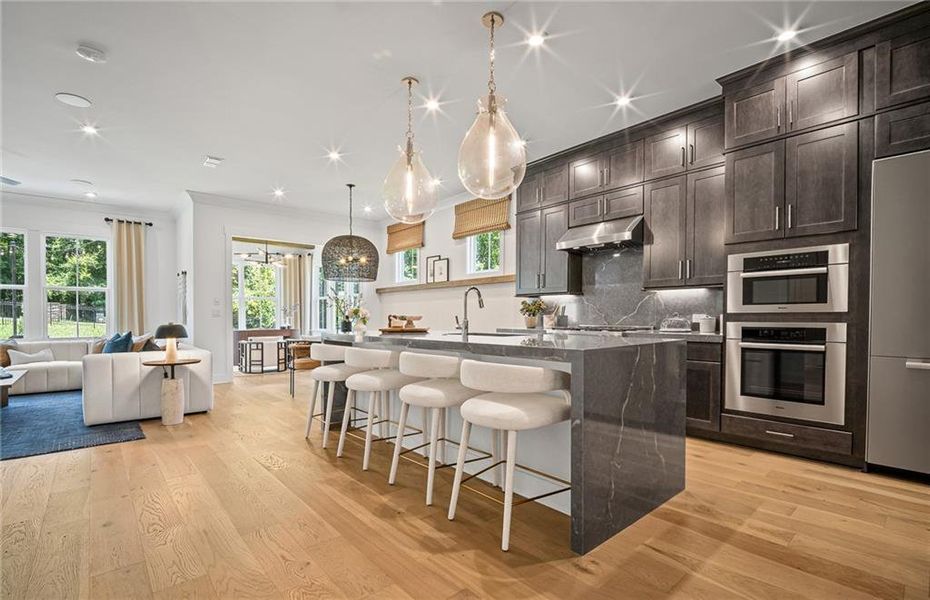 Furnished interior view inside a new home in Sterling Pointe, Cumming (Image 7).