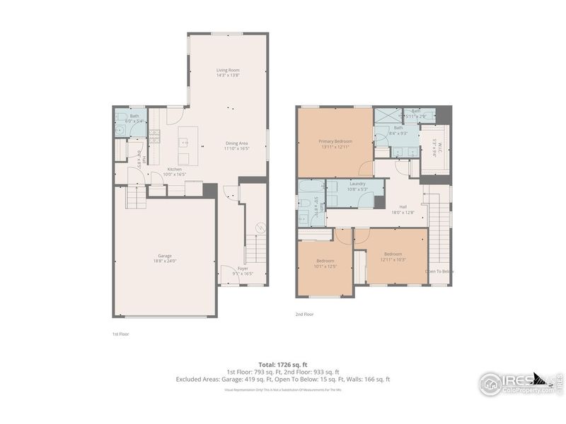 2D floor plan layout of this home in Lake Bluff, Greeley, CO (Image 5).