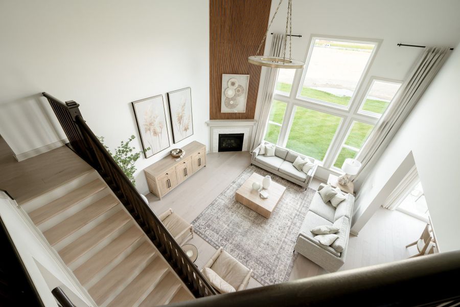 Representative furnished interior of a home built from the Avery by Fischer Homes in Twin Lakes, Hoschton (Image 33).