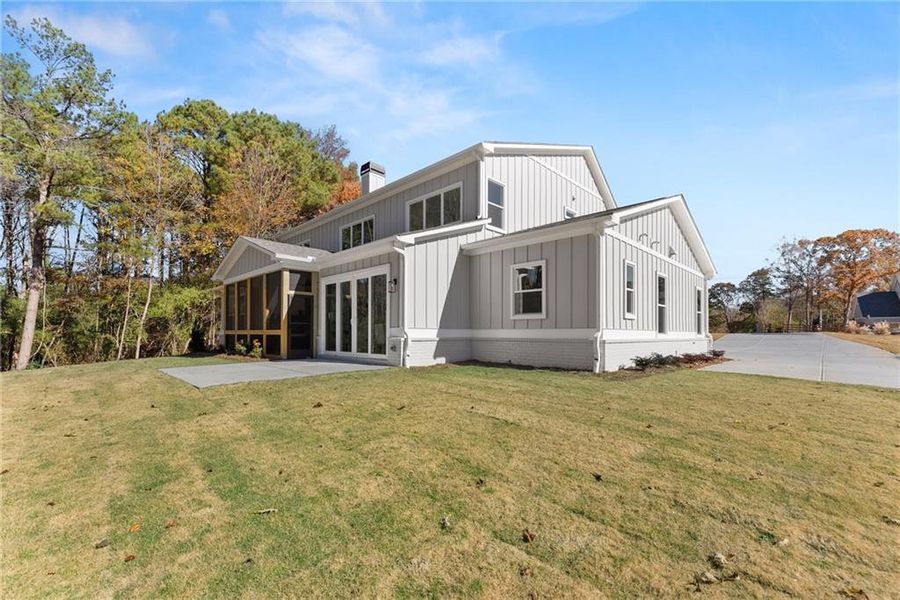 Front exterior of a new home in , Gainesville, GA, highlighting curb appeal (Image 34).