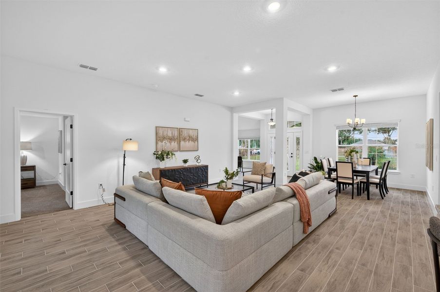 Furnished interior view inside a new home in Hill Country Estates, Dade City (Image 11).