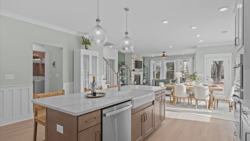 Furnished interior view inside a new home in Creeks at Midway, Anderson (Image 7).