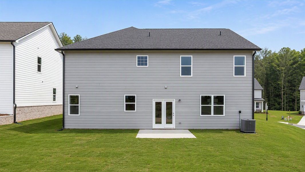 Representative exterior details of a home built from the Mansfield by D.R. Horton in Hamptons at Riverwood South, Dallas (Image 3).