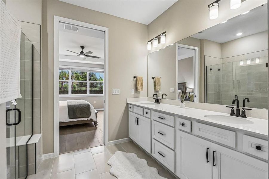 Furnished interior view inside a new home in Del Webb Oasis, Winter Garden (Image 31). Furnished interior view inside a new home in Del Webb Oasis, Winter Garden (Image 31).