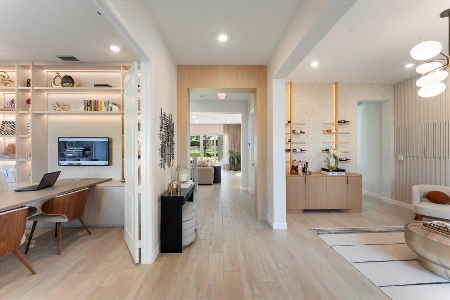 Furnished interior view inside a new home in Arden: The Waterford Collection, Loxahatchee (Image 31).