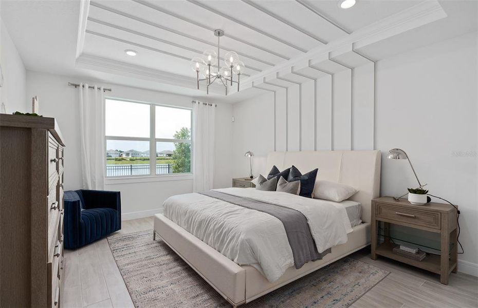 Furnished interior view inside a new home in Del Webb Lakehaven, Clermont (Image 25).
