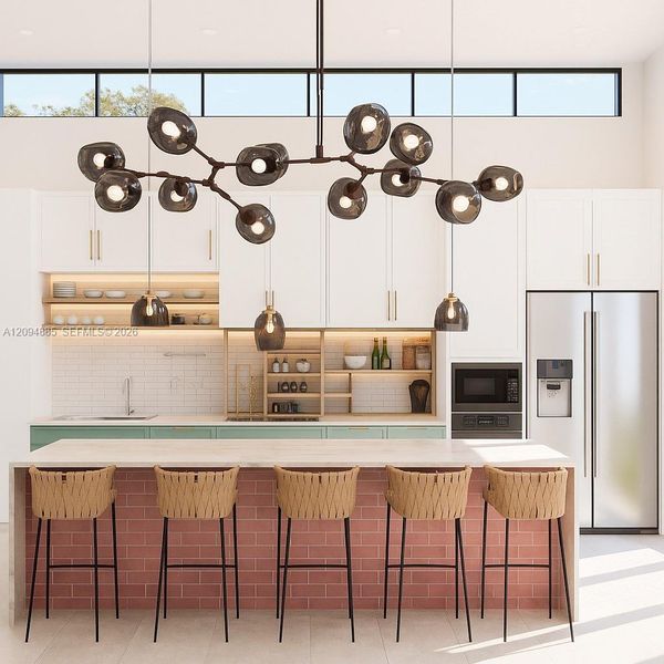 Furnished interior view inside a new home in , Parkland (Image 5).