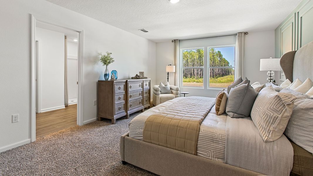 Representative furnished interior of a home built from the HAYDEN II by D.R. Horton in Copes Landing, Jacksonville (Image 21).